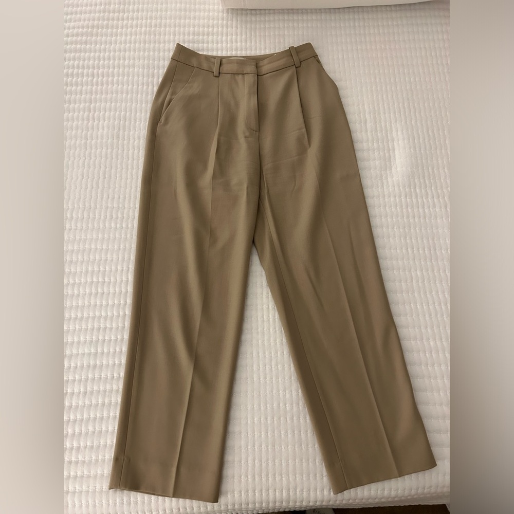 & Other Stories High Waister Trousers in Tan